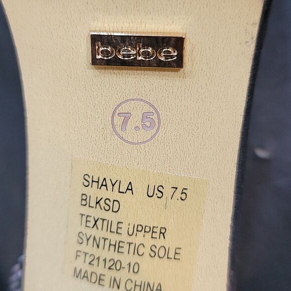 BRAND NEW BEBE SHAYLA BLOCK HEEL SANDAL - Picture 14 of 16